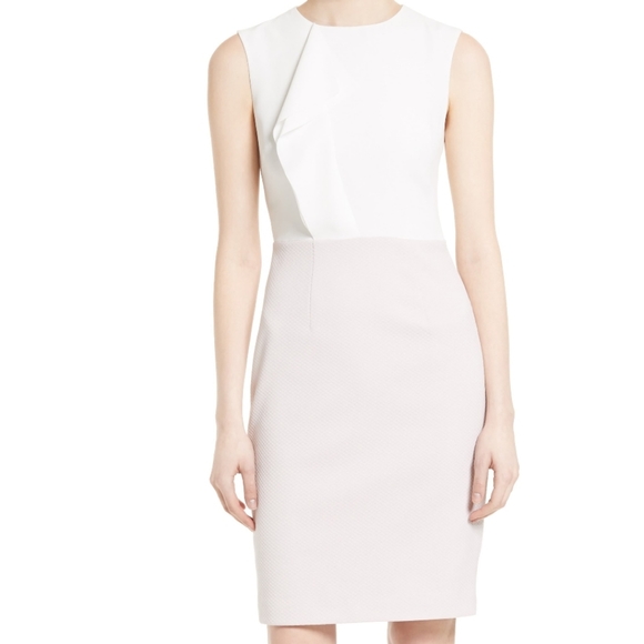 🍒NWT🍒 TED BAKER TEXTURED PENCIL DRESS - Picture 1 of 5